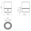 Набір аксесуарів для ванної SONIA LINE KIT (5 предметів) хром