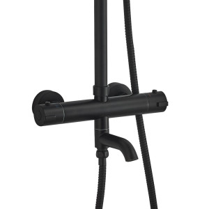 Душова система Globus Lux Termostatic R GLA-0041T-B чорна. Photo 3