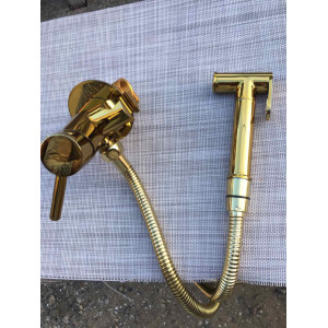 Смеситель скрытого монтажа для биде Lamber Gold Золото. Photo 3