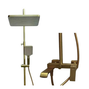 Душова колона зі змішувачем  Kant 009-J Brushed Gold матове золото