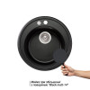 Мийка для кухні врізна Lidz D510/200 чорна