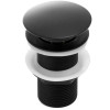 Донный клапан клик-клак Yoka Click-clack Black черный