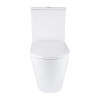 Унитаз напольный Qtap Vlasta Ultra Quiet сиденье Slim Duroplast Soft-close Quick relase белый
