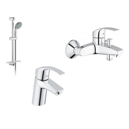Набір змішувачів для ванни GROHE EUROSMART S хром