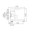 Смеситель для ванны Lamber 486B-2 черный матовый