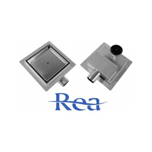 Трап для душу під плитку 150x150 мм з нержавійки rea neo. Photo 2