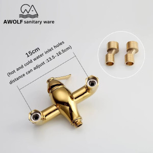 Змішувач для біде Lamber AWOLF 567-8 золото. Photo 3