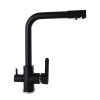 Смеситель для кухни с подключением фильтрованной воды Globus Lux LAZER GLLR-0444-10-BB Черный