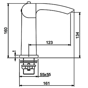 Змішувач для умивальника GAPPO G 1007-40. Photo 3