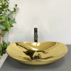 Раковина накладная VBI TURIN GOLD GLOSSY золото