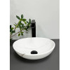 Раковина накладная VBI Parma S Marble Nature Glossy белая
