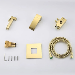 Смеситель для биде скрытого монтажа Lamber 7277-33 GOLD. Photo 2