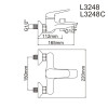 Смеситель для ванны Lamber 24565 бронза