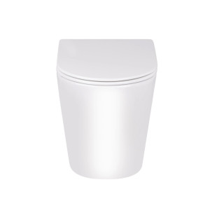 Унітаз підлоговий Qtap Swan з сидінням Slim Duroplast Soft-close Quick relase білий. Photo 2