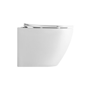Унітаз підвісний Qtap Robin Ultra Quiet з сидінням Slim Duroplast Soft-close Quick relase білий. Photo 2