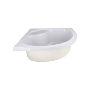 Душовий піддон Lidz Kapielka 80x80 високий білий. Photo 3