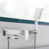 Смеситель для ванны Qtap Swan Cascada хром