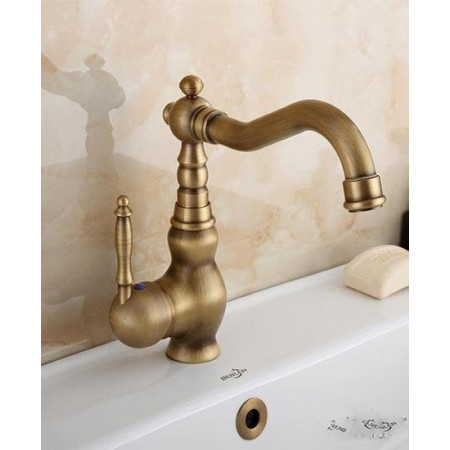 Смеситель для умывальника DECO SIMPLE G23 Бронза