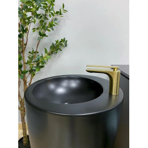 Умивальник підлоговий VBI Agropoli Black Matt чорний. Photo 3