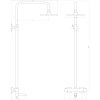 Душевая система Globus Lux Termostatic R GLA-0041T-BB черная