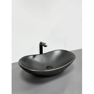 Умивальник накладний VBI Turin Black Matt чорний