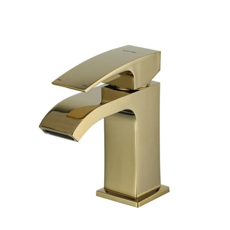 Смеситель для умывальника Lamber GOLD 1077-33 Золото