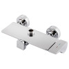 Душевая система Qtap Sloup Chrome на три потребителя с полкой хром