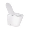 Унитаз напольный Qtap Swan с сиденьем Slim Duroplast Soft-close Quick relase белый
