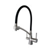 Смеситель для кухни с подключением фильтрованной воды Globus Lux LAZER GLLR-0700-8-STSTEEL Черный