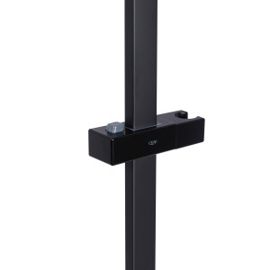 Стійка для душу Qtap Lepit 705 мм чорна. Photo 2
