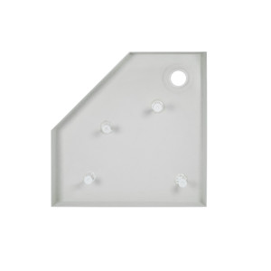 Душовий піддон Qtap Diamond 90x90 білий. Photo 3