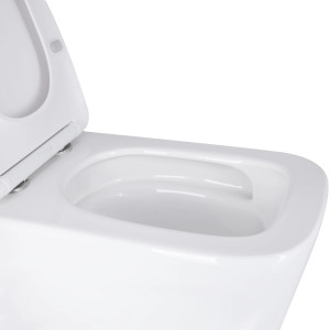 Унітаз підвісний Qtap Tern Ultra Quiet з сидінням Slim Duroplast Soft-close Quick relase білий. Photo 3