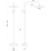 Душевая система из нержавеющей стали Globus Lux ALPEN S-SH-105