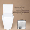 Унитаз напольный Qtap Swan Ultra Quiet сиденье Slim Duroplast Soft-close Quick relase белый
