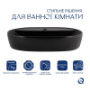 Умывальник накладной Qtap Scorpio 600х400х120 мм черный