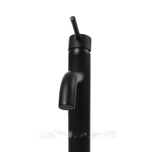 Змішувач для раковини Rea Lungo Black High високий чорний. Photo 2