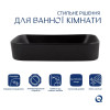 Умывальник накладной Qtap Scorpio 550х390х120 мм черный