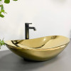 Раковина накладная VBI TURIN GOLD GLOSSY золото