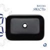 Умывальник накладной Qtap Scorpio 550х390х120 мм черный