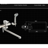Смеситель для ванны из нержавеющей стали Lamber 1616ES