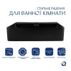 Умывальник подвесной Qtap Nando LT 500х420х130 мм Matt Black