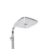 Душевая система Lidz Wawel White на три потребителя хром с белым