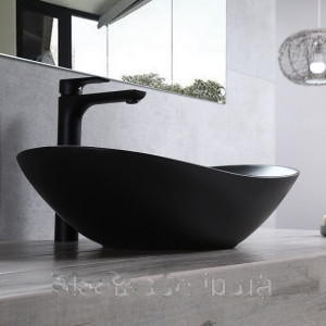 Чорна матова раковина Rea Royal Black Mat 61.5 см