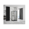 Розсувна душова кабіна REA PUNTO 90Х90Х190 BLACK