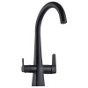 Смеситель для кухни с подключением фильтрованной воды Globus Lux LAZER GLLR-0999-10-BB Черный