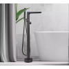 Смеситель напольный Lamber FLOOP BLACK MAT черный