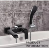 Смеситель для ванны Lamber Aqua Черный матовый