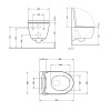 Унитаз подвесной Qtap Jay Ultra Quiet с сиденьем Slim Duroplast Soft-close Quick relase белый