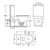 Унитаз напольный Qtap Dove Rimless сиденье Slim Duroplast Soft-close Quick relase белый