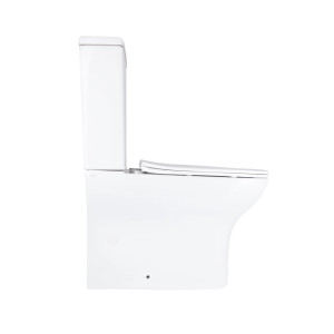 Унітаз підлоговий Qtap Aries Rimless сидіння Slim Duroplast Soft-close Quick relase білий. Photo 3
